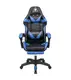 Кресло геймерское Kruger&Matz GX-150 с подставкой для ног Black/Blue