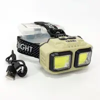 Ліхтар налобний акумуляторний Bailong HX-816 2COB(white+red) вологозахист, Ліхтар на голову для бігу