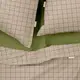 Двуспальное постельное белье с простыней на резинке BEIGE GEOMETRY CS20