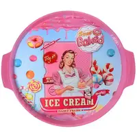 Поднос с ручками Stenson Retro N0-1860 32х3 см круглый