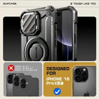 Чехол Supcase для iPhone 16 Pro - Unicorn Beetle XT Mag, MagSafe, Black (843439150478)