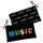 Женская косметичка с принтом на молнии Music 20х12 см