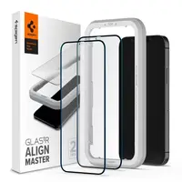 Защитное стекло Spigen для iPhone 12 Mini Glas.tR AlignMaster (2 шт), Black (AGL01812)