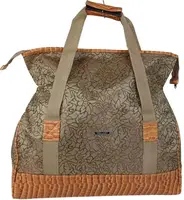 Дорожная сумка, саквояж 25L Wallaby бежевая с цветами
