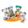 Деревянный набор Hape Семья коал (E3528)