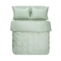 Постельное белье сатин premium Lotus Home - Dakota ментоловый семейный
