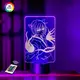 3D ночник "Томоэ 3" (УВЕЛИЧЕННОЕ ИЗОБРАЖЕНИЕ) подарочная упаковка + 16 цветов + пульт ДУ 3DTOYSLAMP