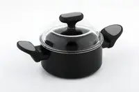 Каструля з кришкою Nois Salto Silver 830812 2 л 18 см чорна