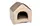 Домик 304052 Zoobaza - бежевый+коричневый, 26х27х27