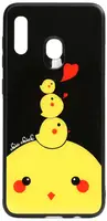Чехол-накладка TOTO Cartoon Print Glass Case Samsung Galaxy A20/A30 Chicken Chick
