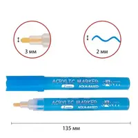 Маркер акриловий Santi SAC-15 391044 13.5х0.2 см синій