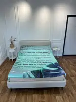 Плед 3D зі своїми побажаннями лист "Чоловік сила і кохання Плед з побажаннями для чоловіка" 12205 135х160 см
