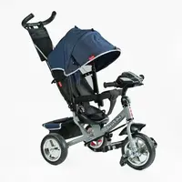 Детский велосипед 3-х колесный Best Trike, колесо пена, музыкальная фара, USB, Bluetooth. Dark blue (150261)