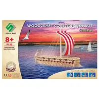 Деревянные 3D пазлы Sea-Land Корабль P130 110 деталей