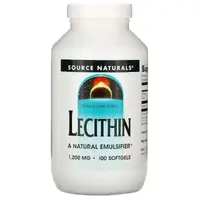 Натуральная добавка Source Naturals Lecithin 1200 mg, 100 капсул
