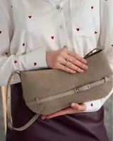 Сумка замшевая женская  «Odry» капучино