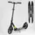 Самокат алюминиевый Best Scooter с PU колесами, и 1 передним амортизатором Black/Green (99629)