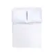 Простынь на резинке с наволочками Iris Home ранфорс - White белый 160*200+70*70 (2)