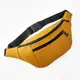 Сумка на пояс бананка Bumbag из экокожи унисекс, поясная сумка через плечо Желтая 27×16 см