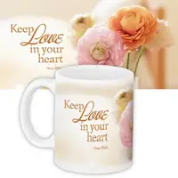 Кружка с принтом Keep love in your heart.. 330 мл KR_L108