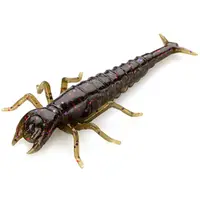 10001112 Diving Bug 2" (8pcs.), #050 - Green Pumpkin Brown/Red & Purple