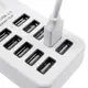 USB Хаб на 10 портов USB 2.0 HUB P-1603 Белый