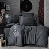 Постільна білизна євро Arya Vogue Embroidery Enster AR-A107270 200х220 см