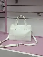 Біла - cтильна молодіжна зручна сумка Lady Bags у стилі Total Bag (0430)
