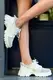 Кроссовки женские белые с серым Т1718