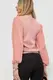 Кофта женская нарядная, цвет пудровый, 246R528