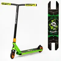 Самокат трюковий "Skull and Snake". HIC-система, пеги, алюмінієвий диск та дека. Green (112908)