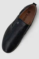 Туфлі чоловічі з перфорацією, колір темно-синій, 243RB1582