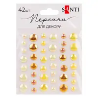 Набор страз Santi Beads 743004 42 шт желтый