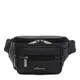 Мужская кожаная сумка на пояс Borsa Leather K1426f-black