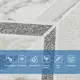 Панель стеновая 3D 680х690х3мм Абстракция серая SW-00001990