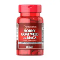 Натуральная добавка Puritan's Pride Horny Goat Weed with Maca, 60 капсул