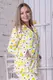 Классическая женская пижама П1021 Лимоны