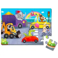 Мягкие пазлы "Транспорт" A4 Vladi Toys VT1102-24, 24 эл