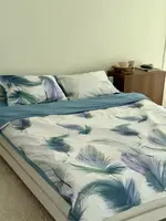 Постельное белье семейное Dushka Home Сатин 21635 160х215х2 см