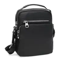 Мужская кожаная сумка Ricco Grande K12002bl-black