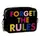 Сумка на цепочке Cherie Forget the rules 21x17x7 см