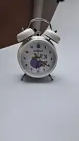Часы будильник Clock детский, настольные часы с будильником Белый