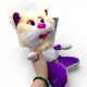 Мягкая игрушка "Коротышка кот", 14х20х24 (Фиолетовый)