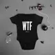 Бодик "WTF", Черный, 86 р. (1,5 года), английский