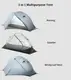 Намет 3F Ul Gear Floating cloud 1 (1-місний) 15D nylon 3 season grey