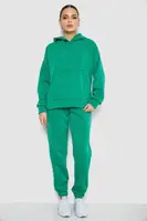 Спортивный костюм женский на флисе, цвет зеленый, 177R055