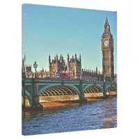 Картина на холсте Вестминстерский мост Биг-Бен 40x50 см (H4050_GOR015)