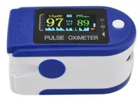 Пульсометр оксиметр на палец (пульсоксиметр) JN P-01-TFT-Blue