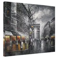 Картина на холсте Триумфальная арка Париж 40x50 см (H4050_ISK006)