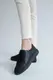 Женские кеды кожаные летние черные Yuves 591 Black Перфорация (40)
